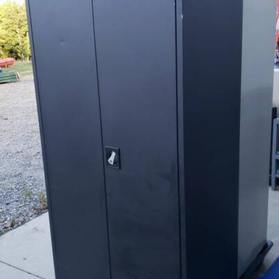 Steel Combination Shelf Cabinet 36x24x72 Black