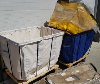 Vinyl Soft Laundry Carts Bushel Bulk Hopper Truck