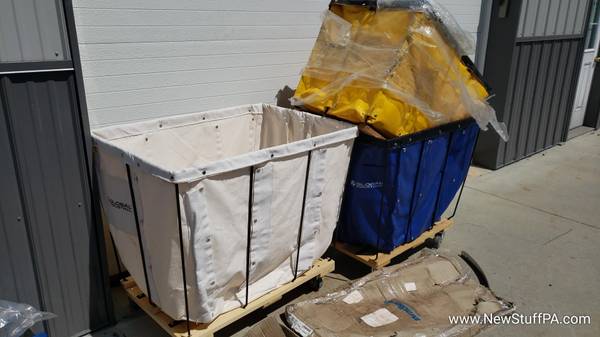 Vinyl Soft Laundry Carts Bushel Bulk Hopper Truck