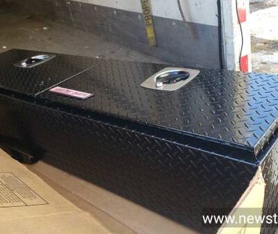 Weather Guard Flip Down Truck Box, Black Aluminum 7.9 Cu. Ft. Cap