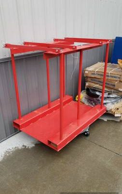Forkliftable Cylinder storage Caddy, Stationary For 8 Cylinders