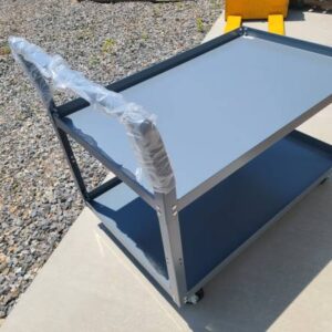 Steel Deck Service Cart 36x48 Greaseable Casters