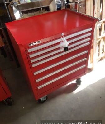 Kennedy 297XR K2000 Series 29"W X 20"D X 35"H 7 Drawer Red Roller Cab