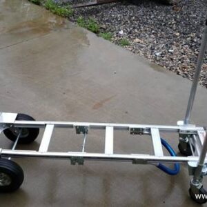 Aluminum 2-in-1 Convertible Hand Truck With Pneumatic Wheels