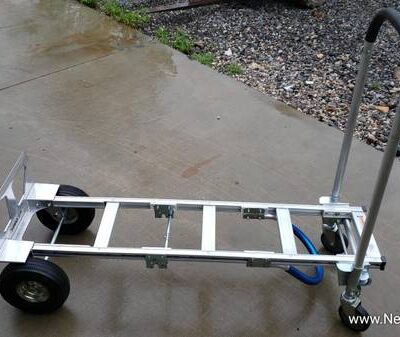 Aluminum 2-in-1 Convertible Hand Truck With Pneumatic Wheels