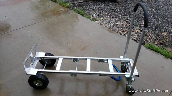 Aluminum 2-in-1 Convertible Hand Truck With Pneumatic Wheels