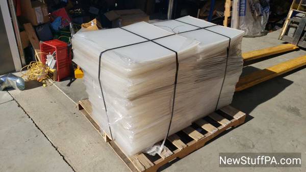 24in by 24in 1/8in thick clear plexiglass plastic lexan 10 sheets