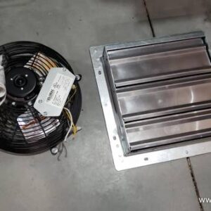 12" Direct Drive Louver Exhaust Fan 1500cfm 1/30hp