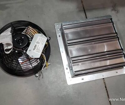 12" Direct Drive Louver Exhaust Fan 1500cfm 1/30hp
