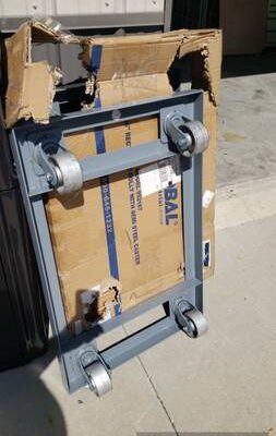 Heavy Duty 4 Steel Wheel Trolley Cart