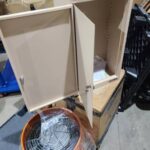 Steel Security Cabinet, Double Door/Double Lock, 18"W x 10"D x 30"H