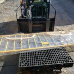 Steel Crowd Control Barrier, 102"L x 40"H x 1-1/4"D, Yellow