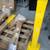 Bollard Bolt-On Steel Post for Double 2-Rib Guard Rail, 42″H, Yellow