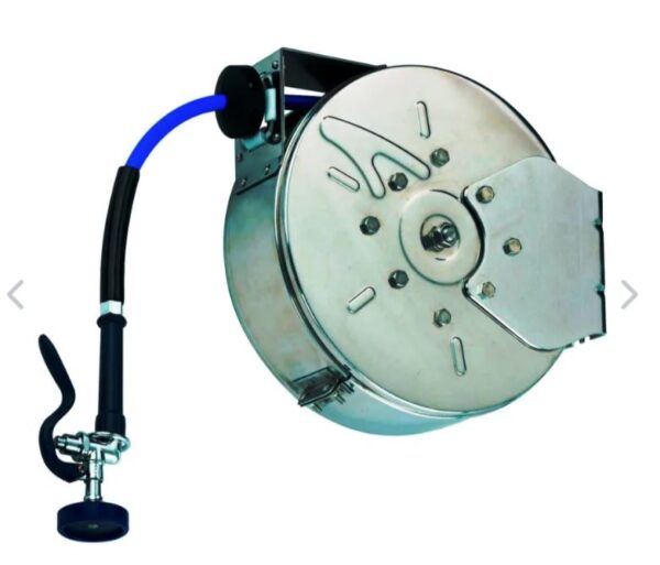 T&S Brass B-7132-01* Open Hose Reel W/ 35′ Hose, Stainless Steel