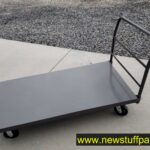 Steel Deck Platform Truck 72 x 36 2000 Lb. Capacity 6" Rubber Casters
