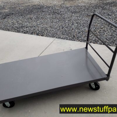 Steel Deck Platform Truck 72 x 36 2000 Lb. Capacity 6" Rubber Casters
