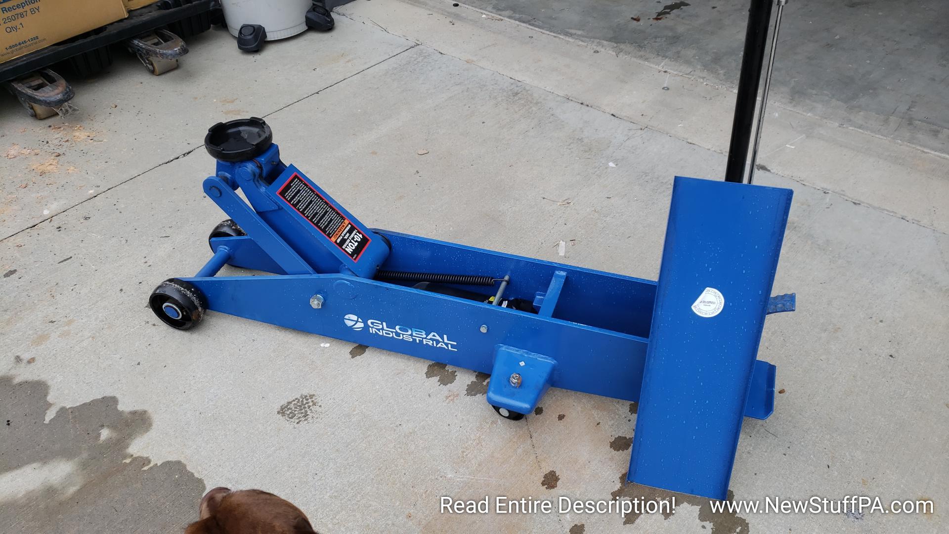 10 Ton Commercial Equipment Floor Jack with T-Handle, Hydraulic Pump - Image 4