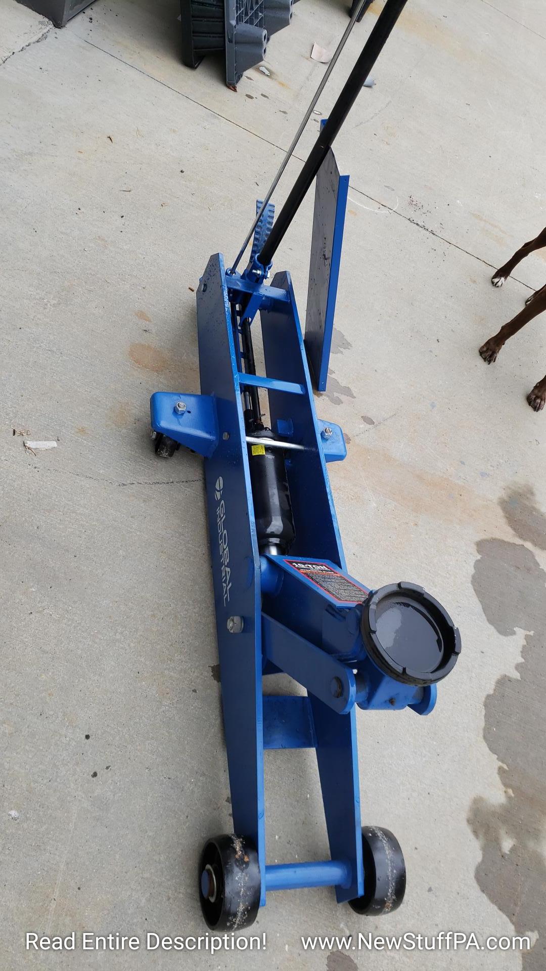 10 Ton Commercial Equipment Floor Jack with T-Handle, Hydraulic Pump - Image 2