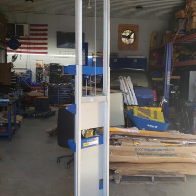 98" Raised Height Hand Operated Stacker Lift Truck, 400 Lb Cap