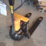 Lithium Battery Powered Electric Pallet Jack w/ Charger, 3300lb Cap, 27"x 45" Forks